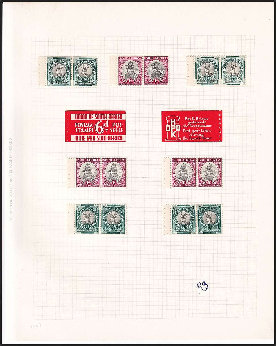 3 x Different Union Booklets (Exploded) on Pages - Nice Lot!