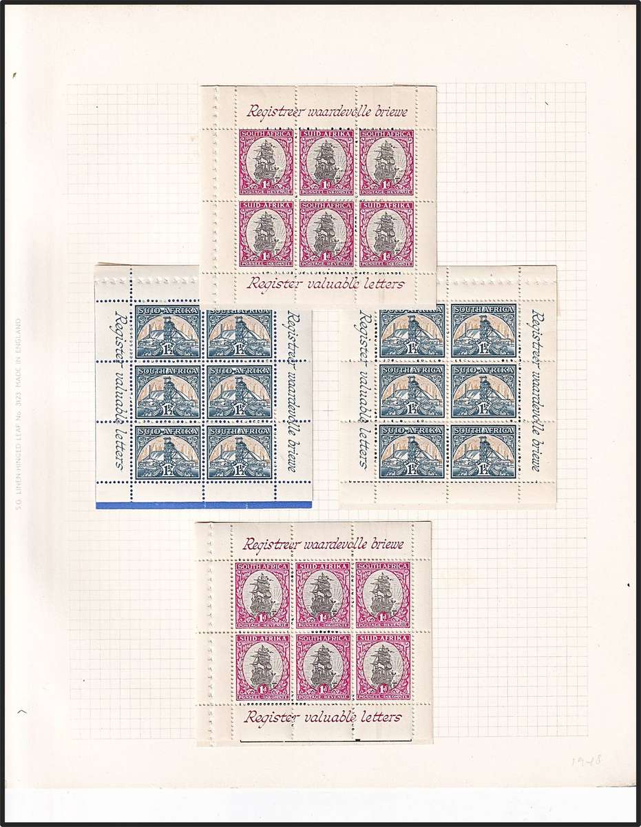 3 x Different Union Booklets (Exploded) on Pages - Nice Lot!