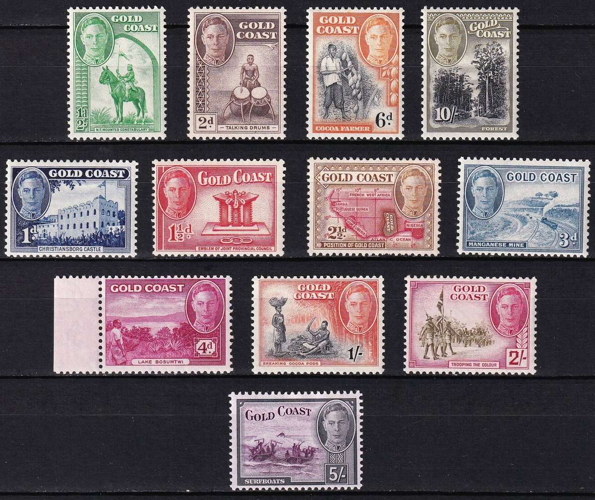 1938 Gold Coast KGVI MM(*) Set  @ CV  R1,650+