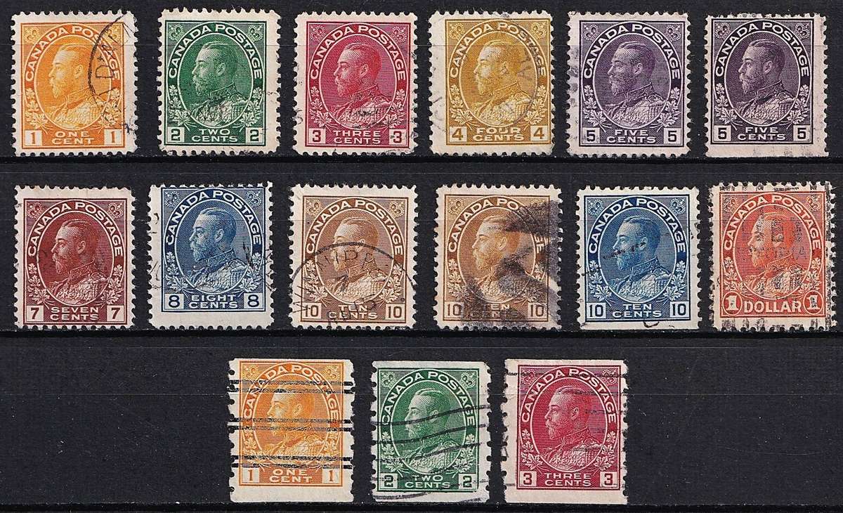 1911-1931 Canada KGV Used Sets, Shades, Coils(Imperf x P8) etc.  @ CV  R5,750+