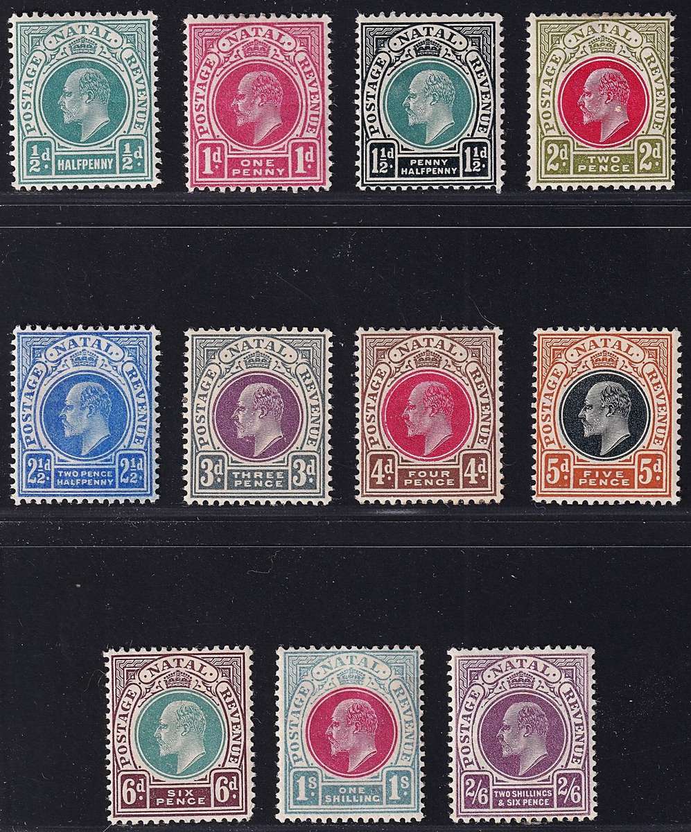 1902/3 Natal KEVII MM(*) Short Set  @ CV  R2,535