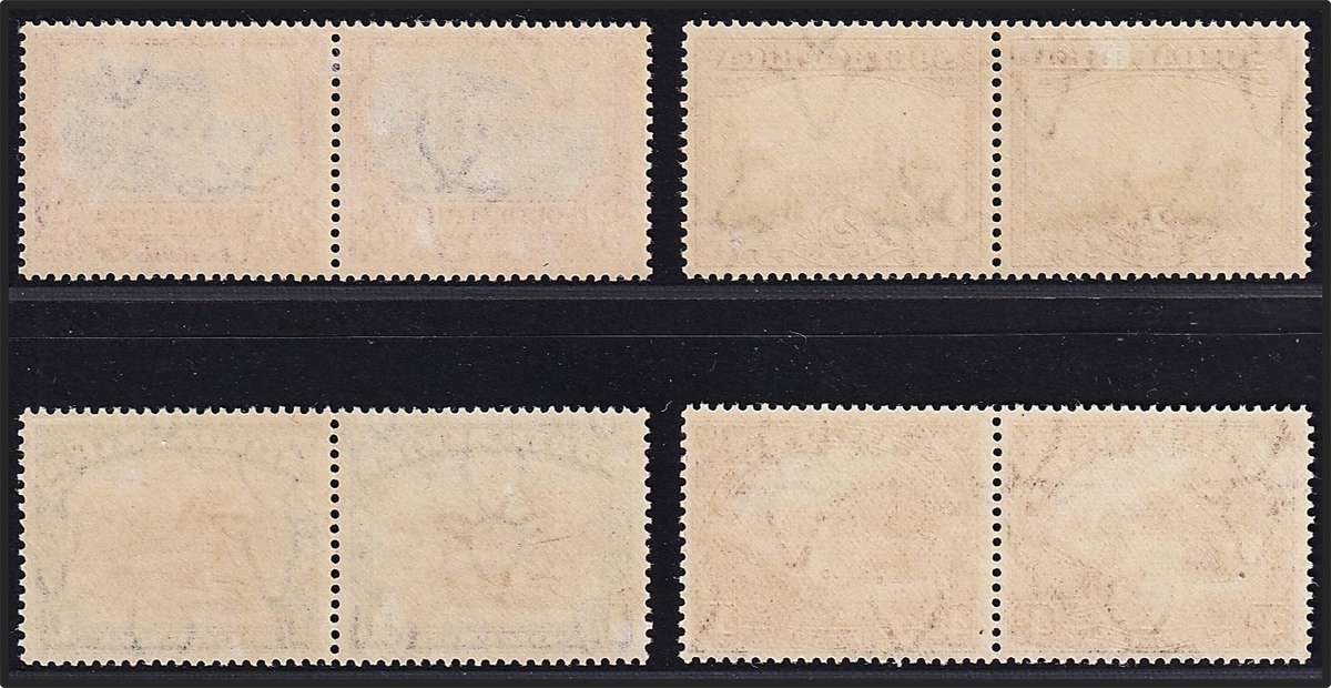 1927 Union London Printing 2d to 1/- UMM(**) CC.33-36  @ CV  R5,800