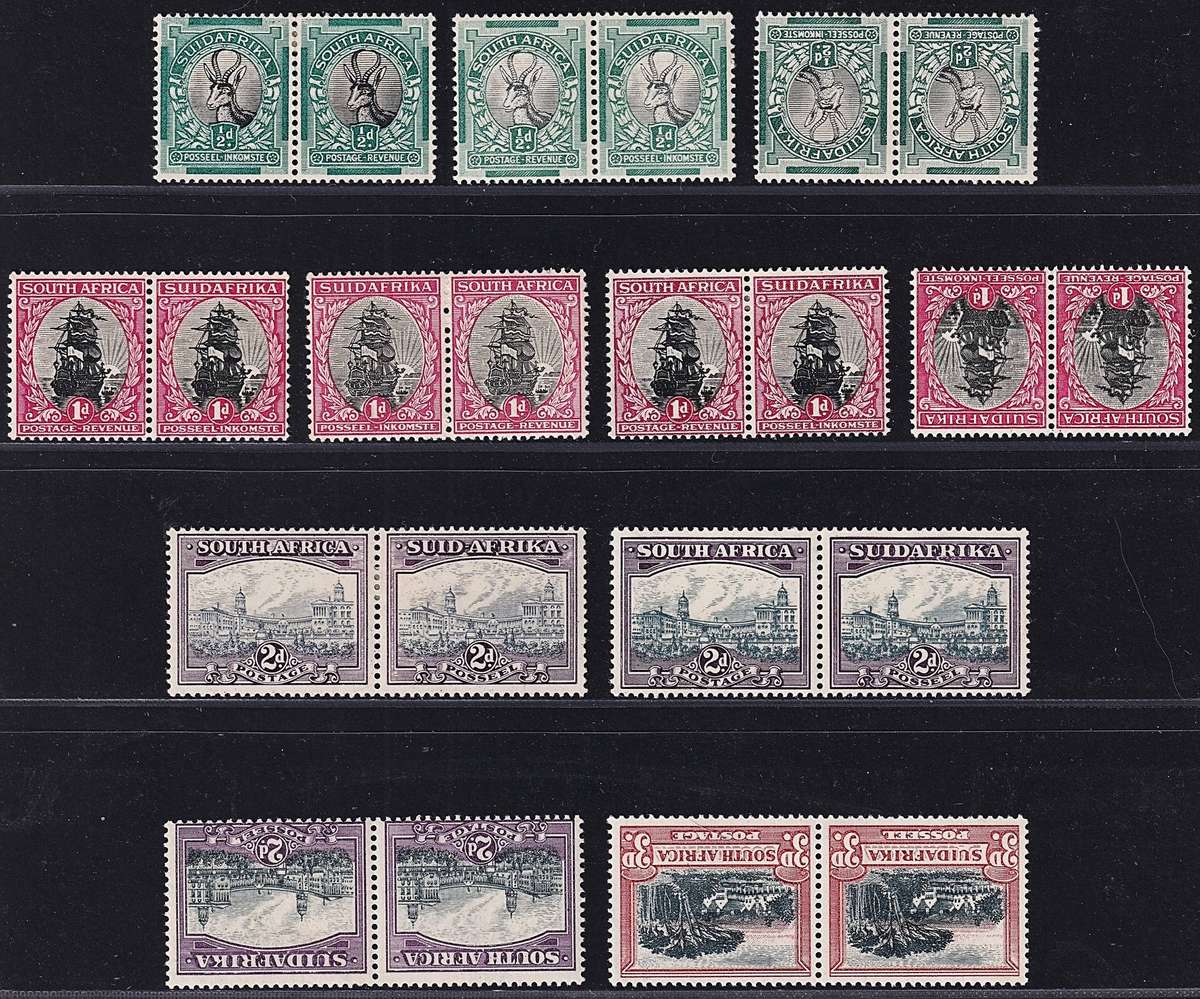 1930/45 Union ROTO MM(*) Set & Listed Shades/Varieties/Wmk (CC.42/50b) @ CV  R7,875