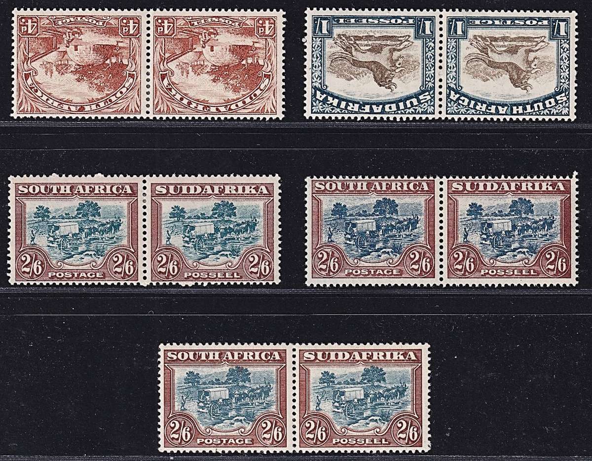 1930/45 Union ROTO MM(*) Set & Listed Shades/Varieties/Wmk (CC.42/50b) @ CV  R7,875