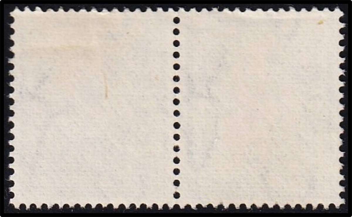 1950 Union ½d VFU Pair, UHB Var.2 - Green Slash on Right Square - Rare as Used!
