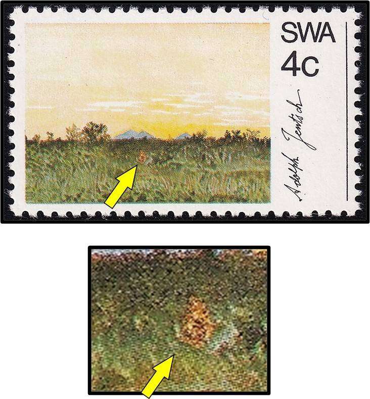 1973 SWA 4c UMM(**) Variety -  "Fire" in the Velt