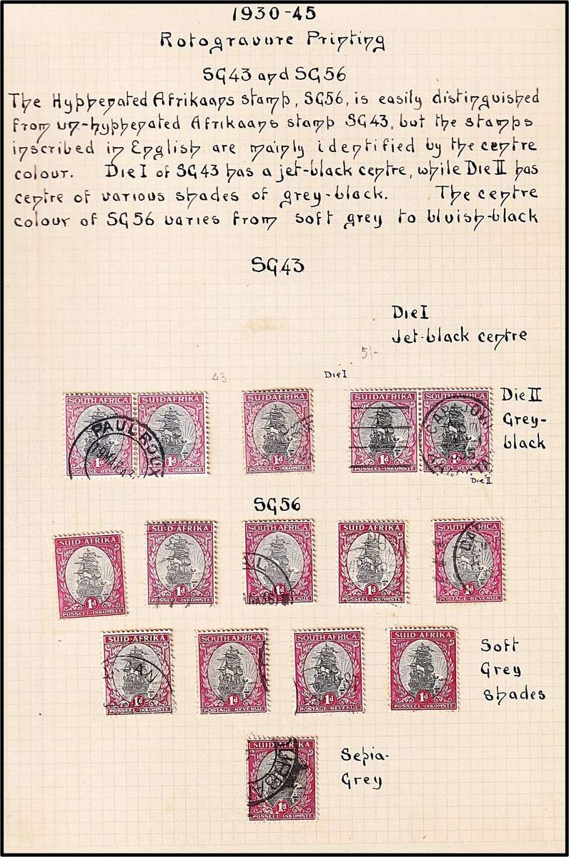 Union ½d & 1d Pictorials Study lot on Pages