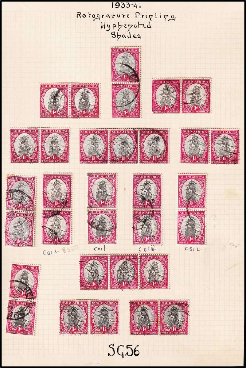 Union ½d & 1d Pictorials Study lot on Pages