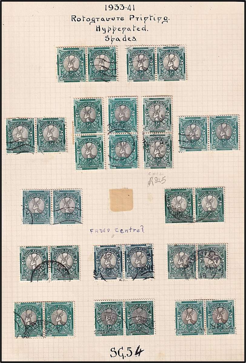 Union ½d & 1d Pictorials Study lot on Pages