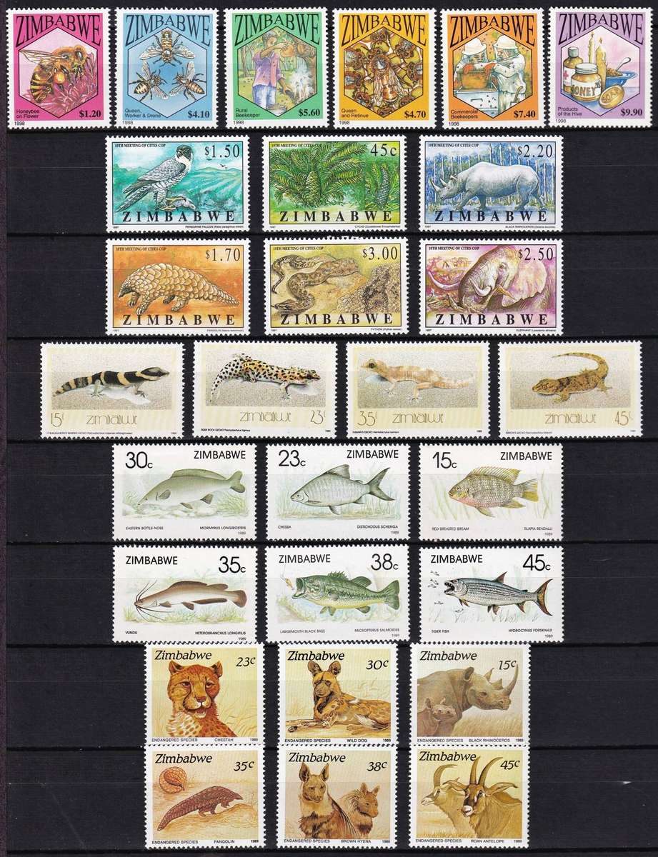 Zimbabwe UMM(**) Sets - All Animal Themed Sets - High CV Selection