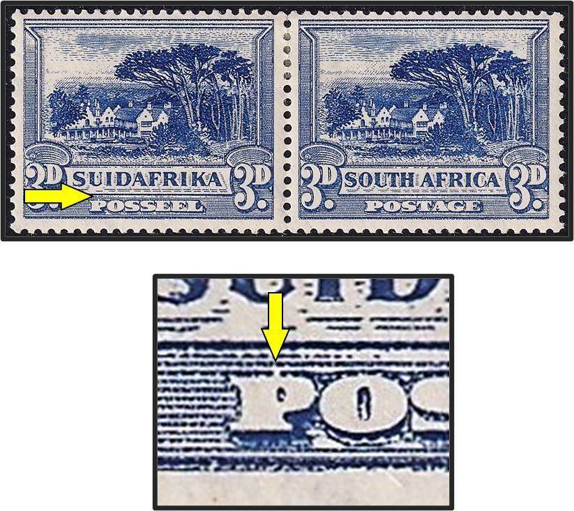 1930 Union 3d Roto MM(*) Variety - Broken top of "P" in POSSEEL