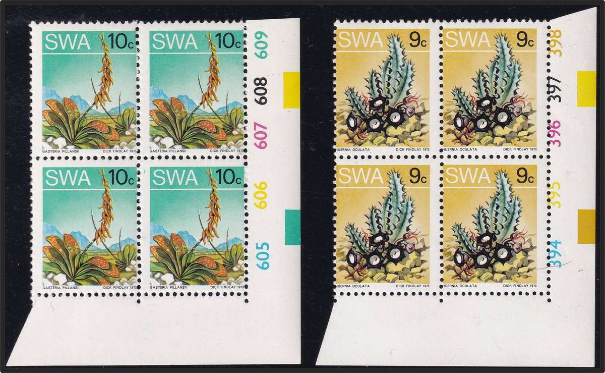 1973 SWA Definitive Blocks with Prominent Perforations Shifts- Nice Lot!!!