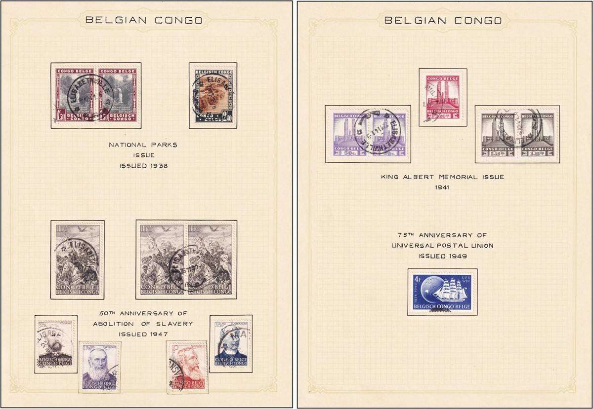 1915/59 Belgian Congo Comprehensive Mint/VFU Collection on 23 Pages - HIGH   CV LOT!