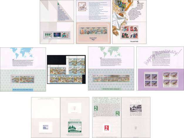 1987/8 Australia UMM(**) Issues in Presentation Folders, Blocks etc.   @ CV  R1,000+