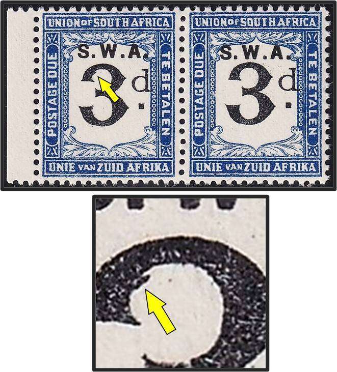 1928/9 SWA 3d MM(*) CC.42 UHB Var.3  - Slash in "3"