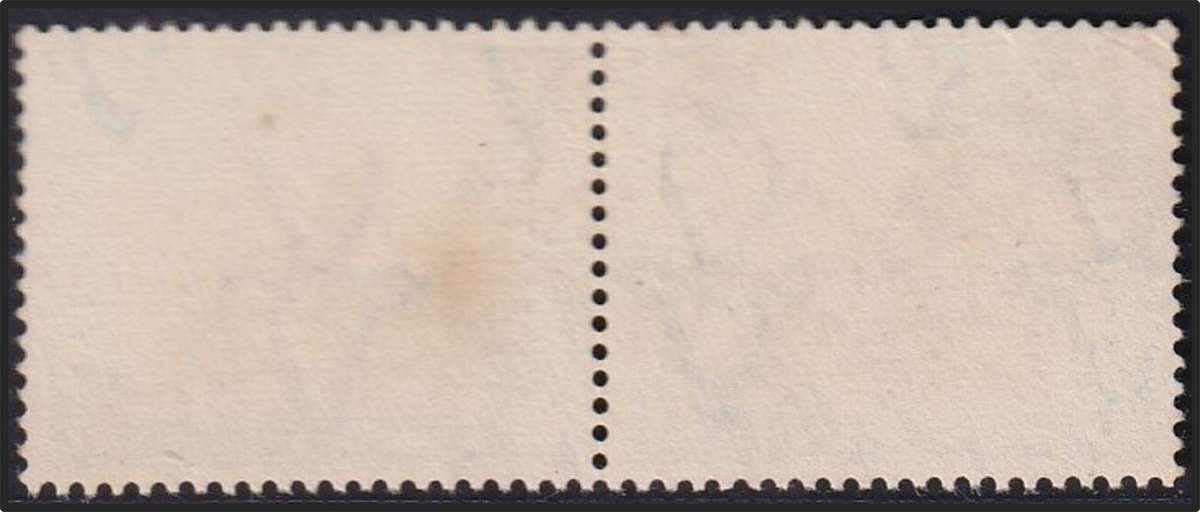 1950 Union 1/- VFU Variety - Birds in the Sky  & Blurred Clouds/Missing Blue Shading