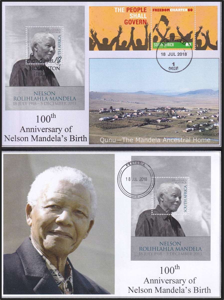RSA Nelson Mandela Privately Made FDC, Covers, Signed etc.  - RARE Thematic!