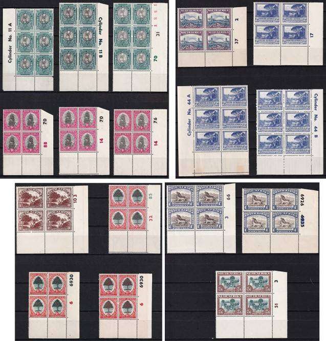 1947/54 Union CC.113/120 Controls (98% UMM) & Listed Varieties/Shades  @ CV  R5,700+