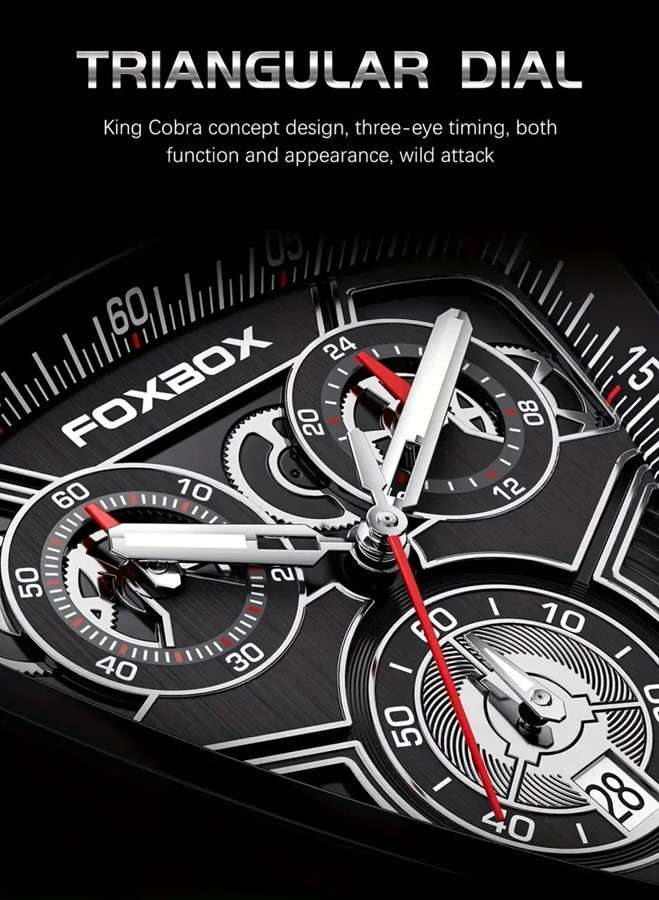 FOXBOX Innovative Military "Snake Head" Sport Chronograph Watch