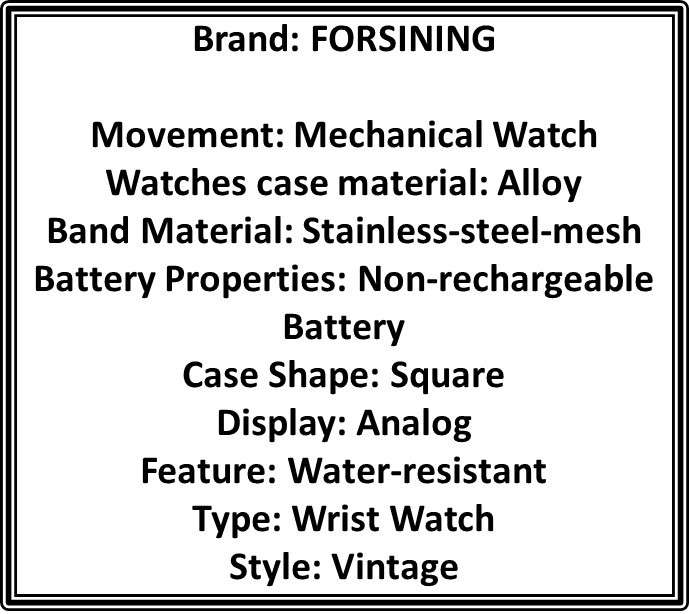 Forsining Retro Luxury Automatic Mechanical Watch