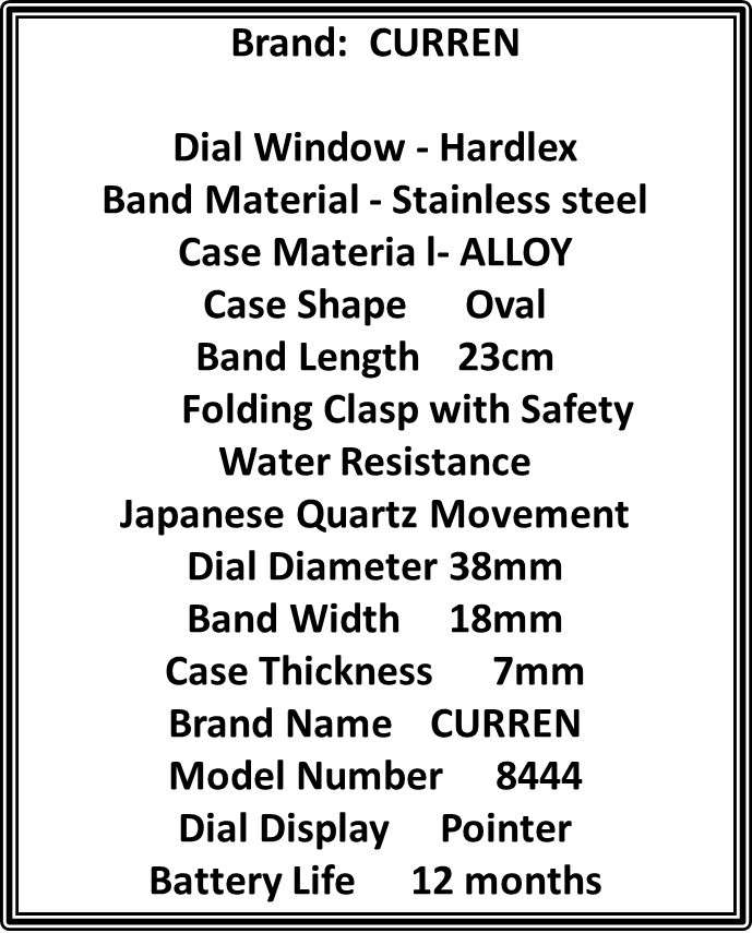 CURREN Ultra Thin Quartz Watch, Japanese Movement