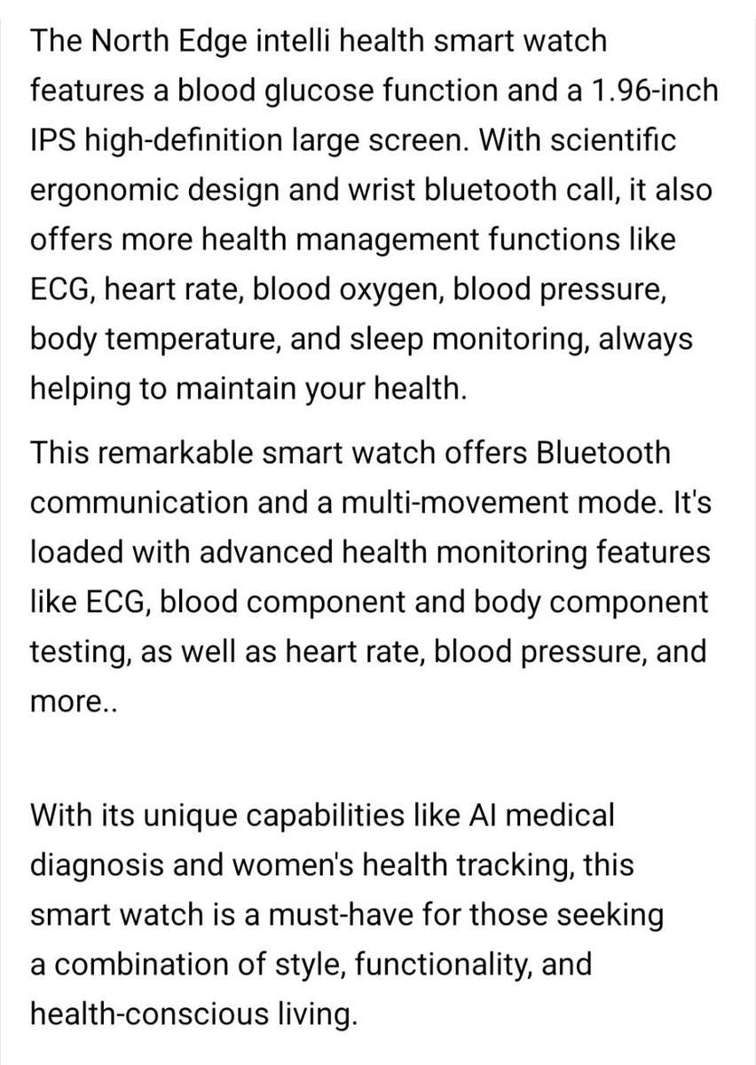 Smart medical watch