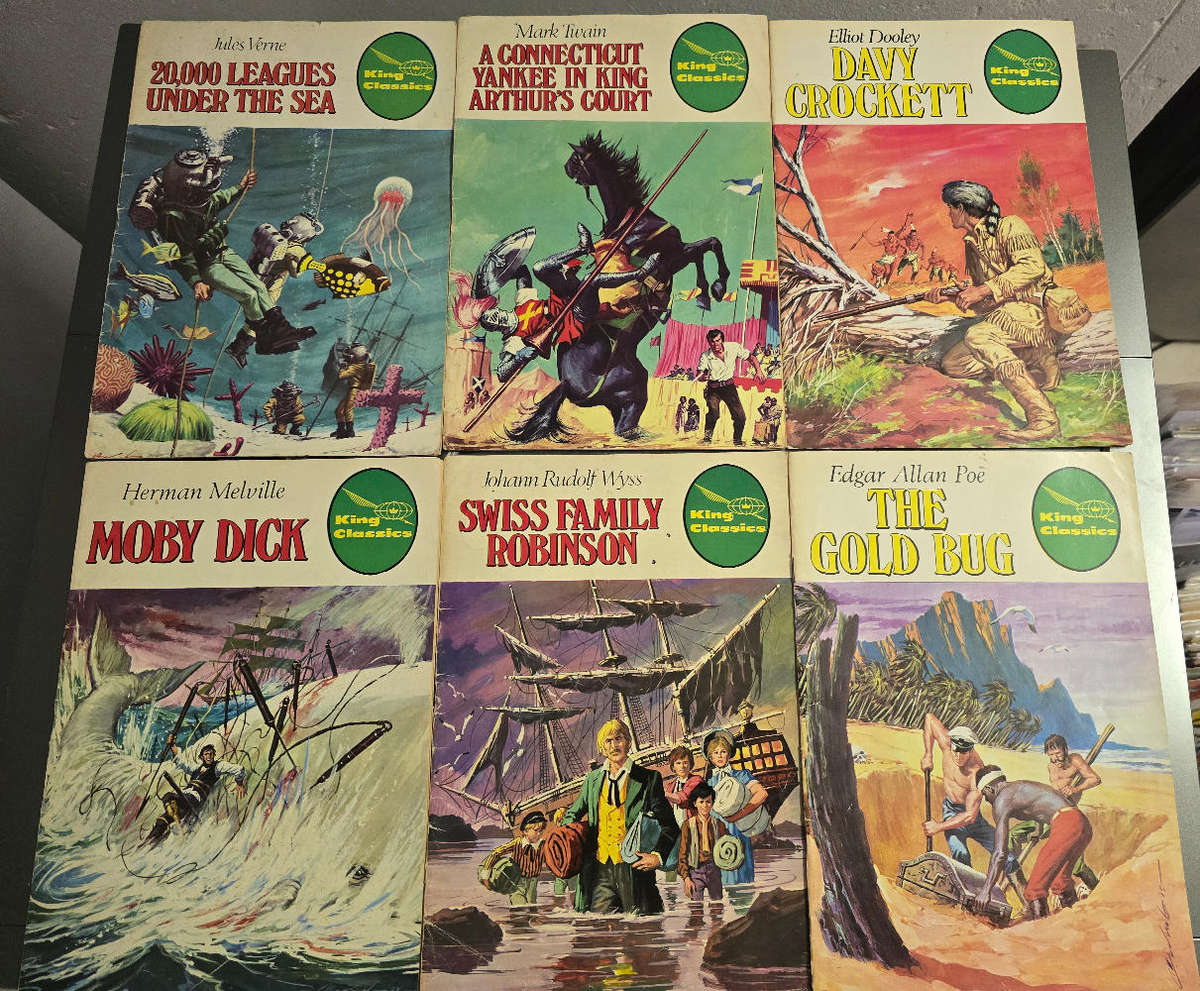6 vintage classic comics