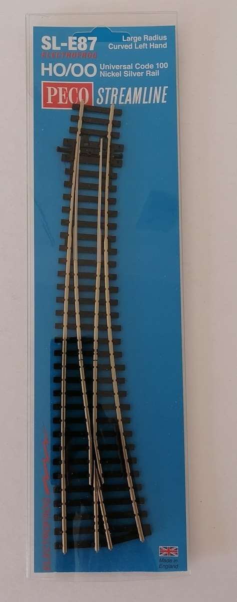 LH curved code 100 turnout SL-E87