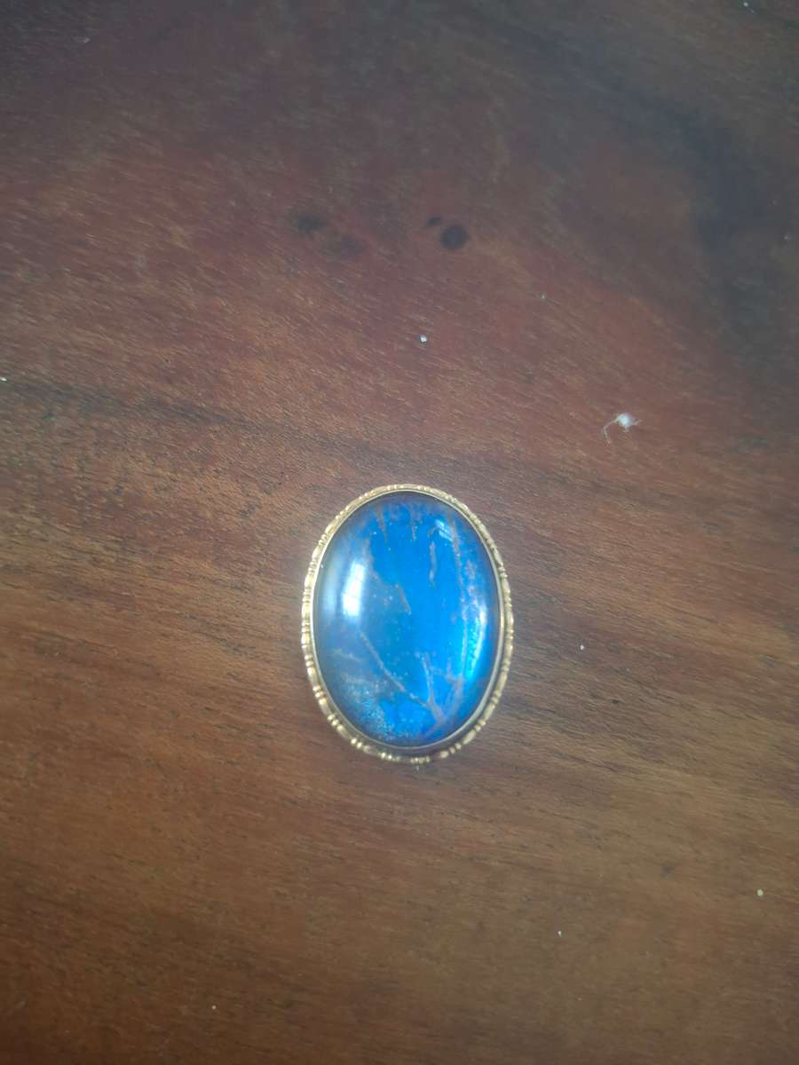 Butterfly wing set In 9kt gold  vintage brooch or pendant