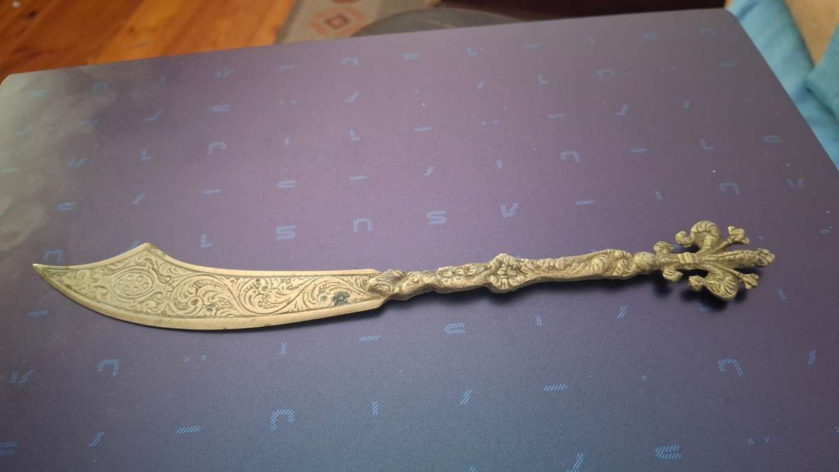 Vintage sword letter opener