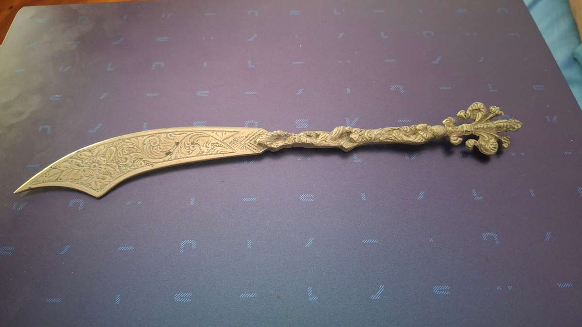 Vintage sword letter opener