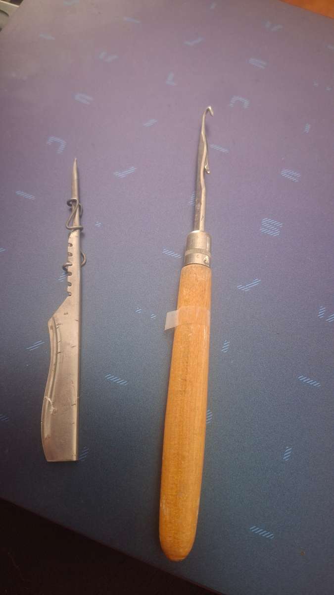 Carpet making tools vintage