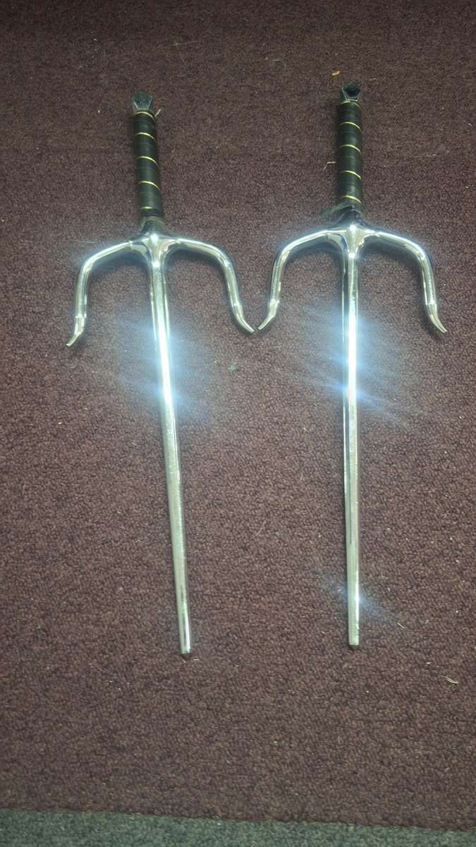 New M size Ryukyu Black ancient style Sai Karate goods ninja From Japan