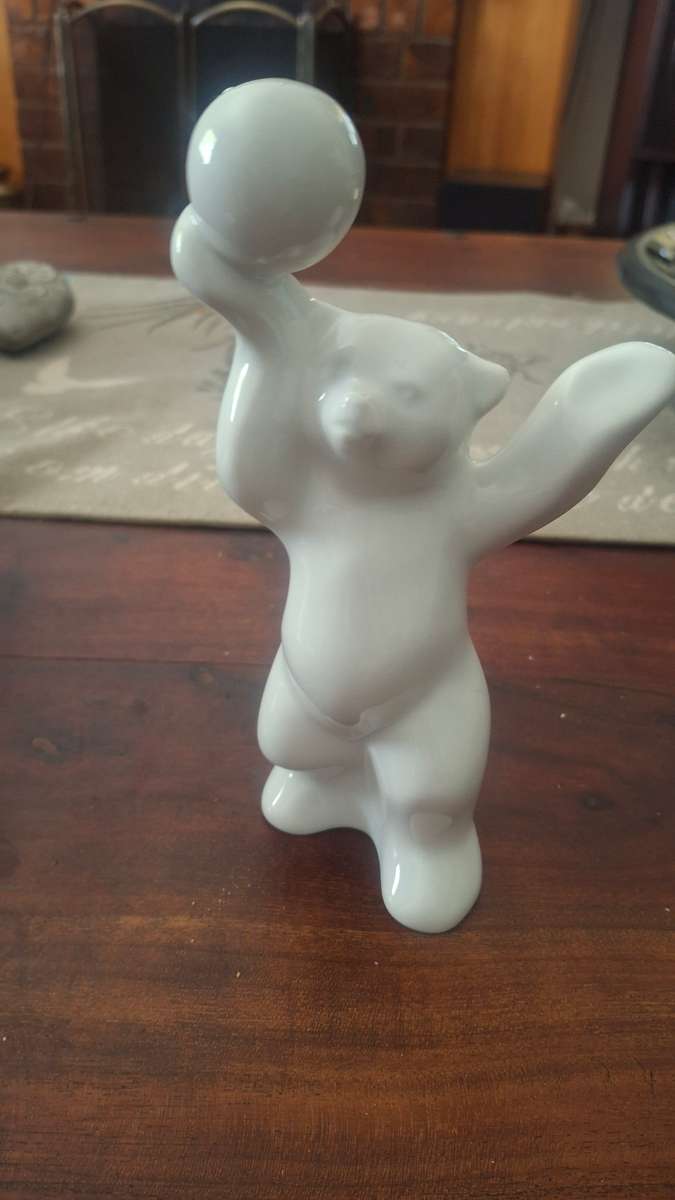 Vintage German KPM Polar Bear Porcelain Figurine