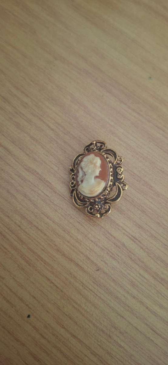 Vintage cameo brooch