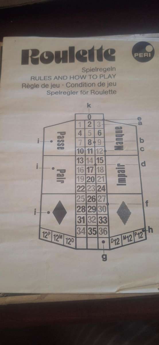 Roulette  vintage
