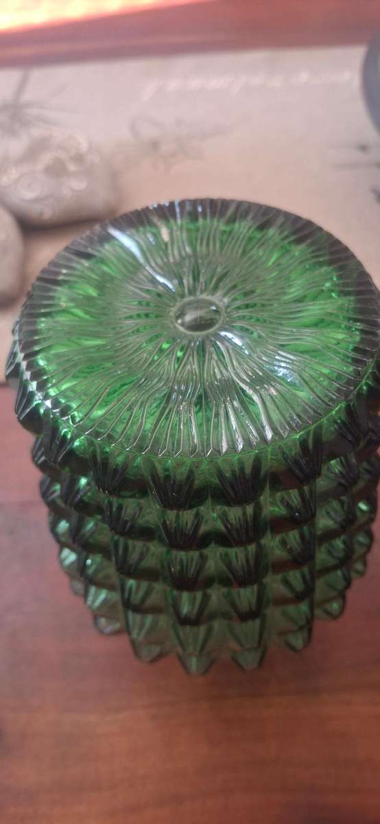Green glass bottle vintage
