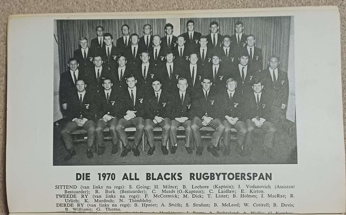 DIE 1970 ALL BLACKS IN SUID-AFRIKA Awie Labuschagne