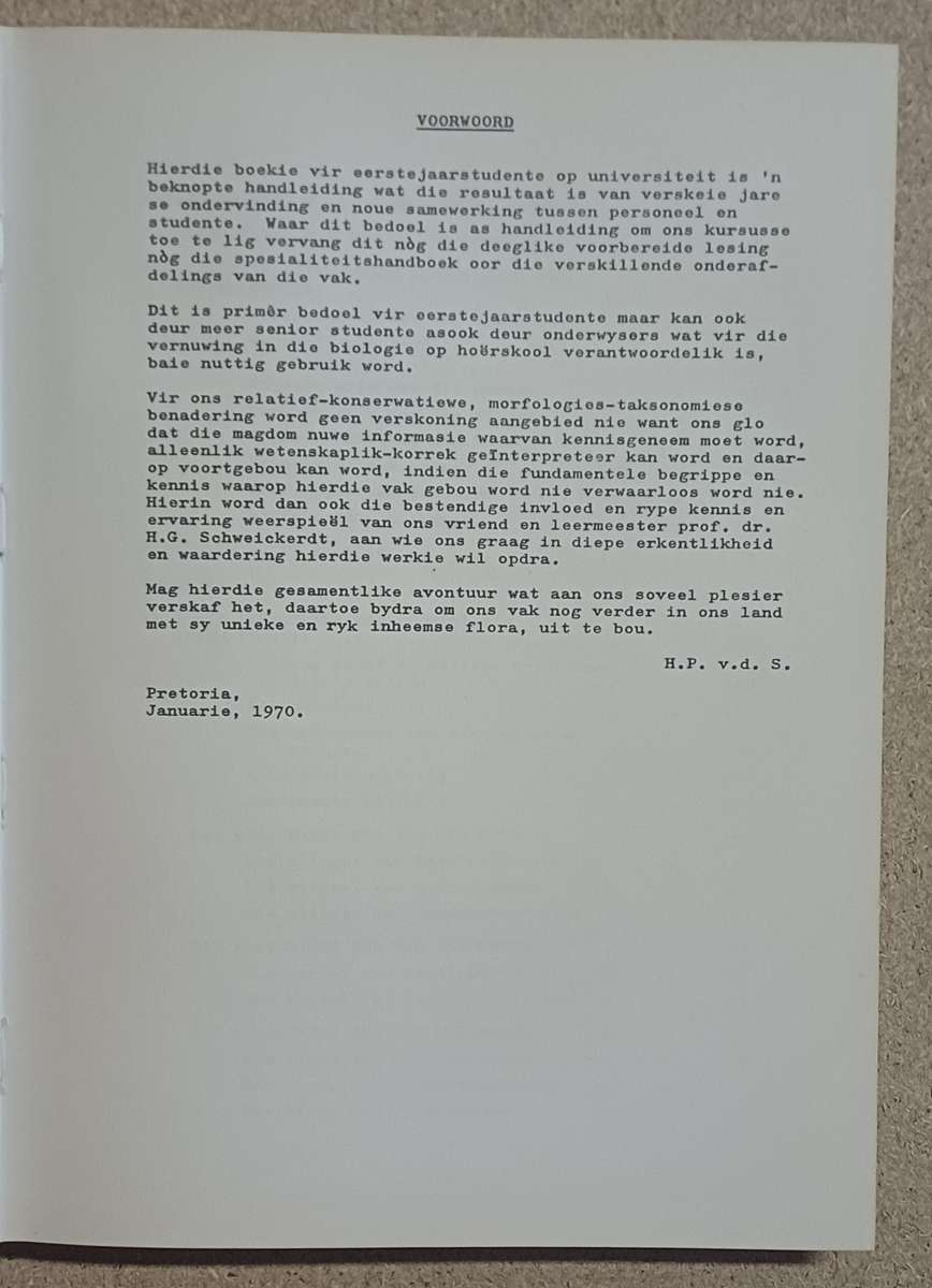 ALGEMENE PLANTKUNDE H. P. van der Schijff