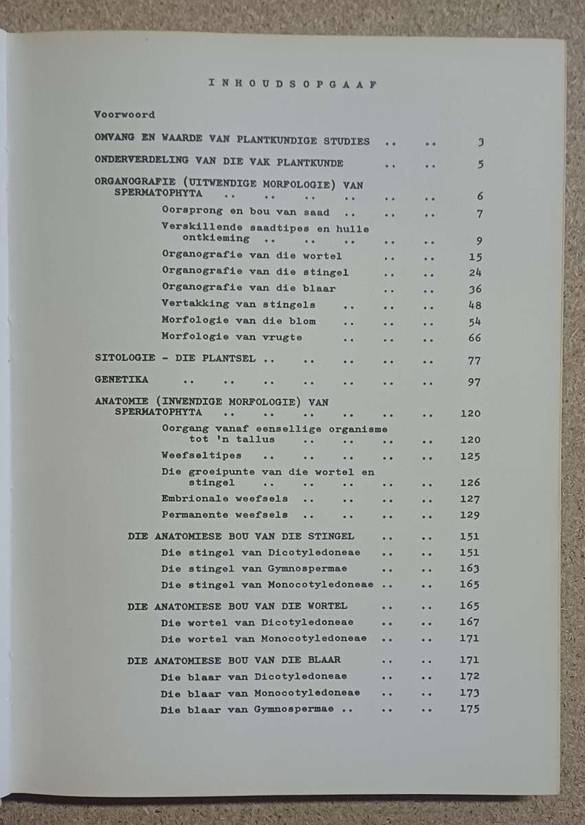 ALGEMENE PLANTKUNDE H. P. van der Schijff