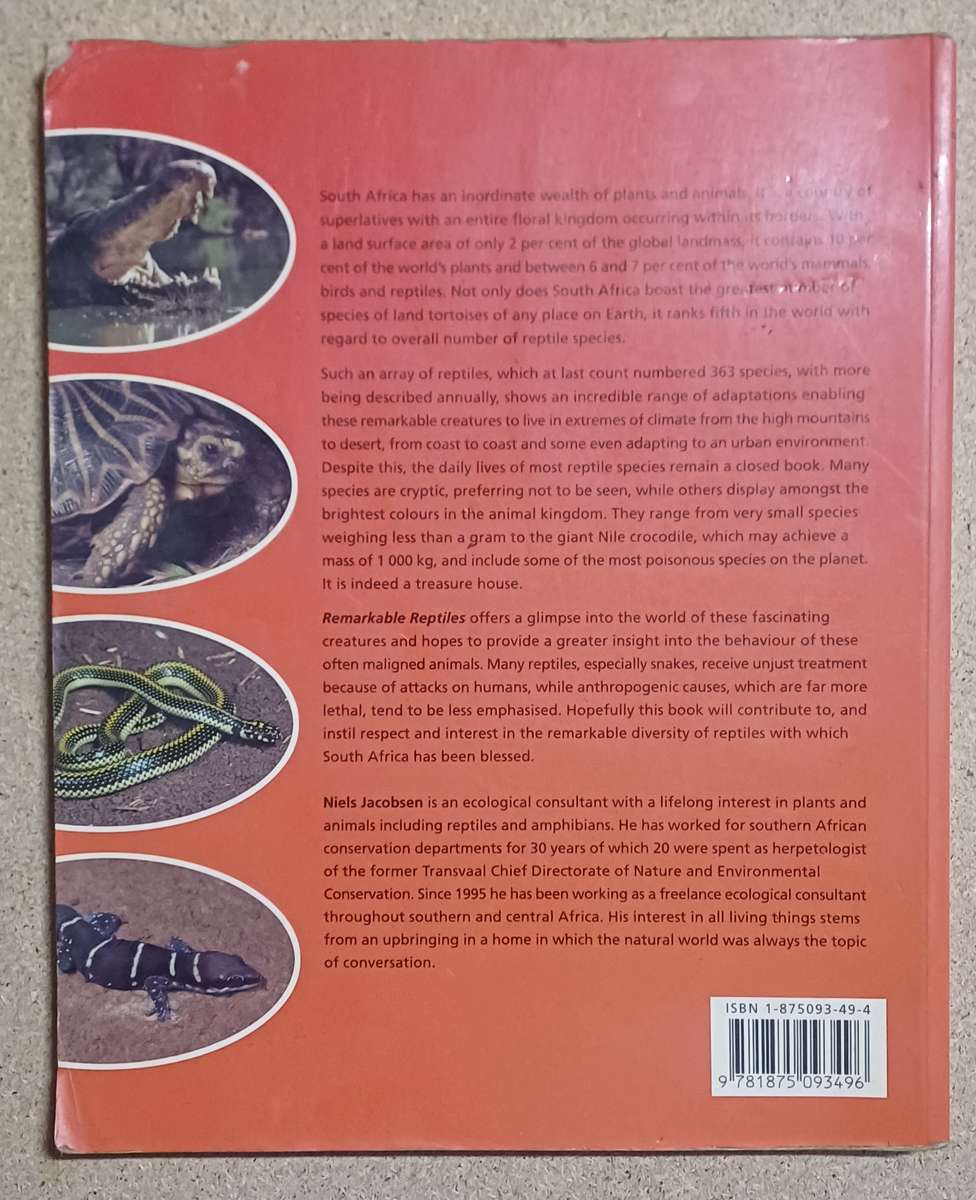 REMARKABLE REPTILES OF SOUTH-AFRICA NIELS JACOBSEN