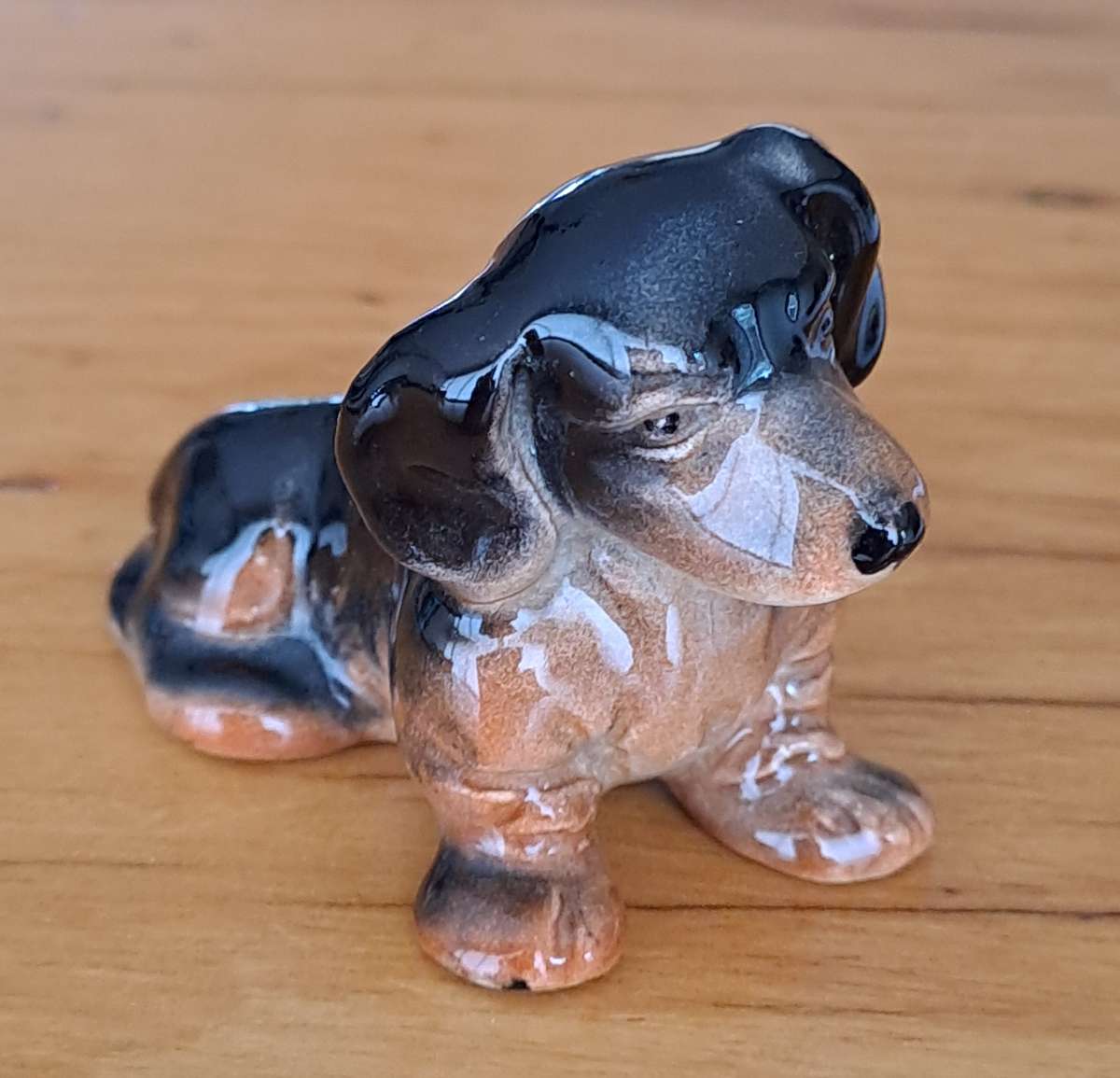 Porcelain Dachshund Sitting