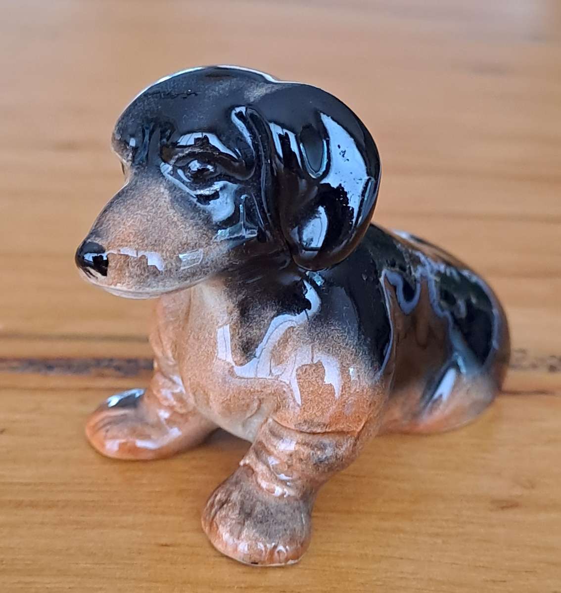 Porcelain Dachshund Sitting