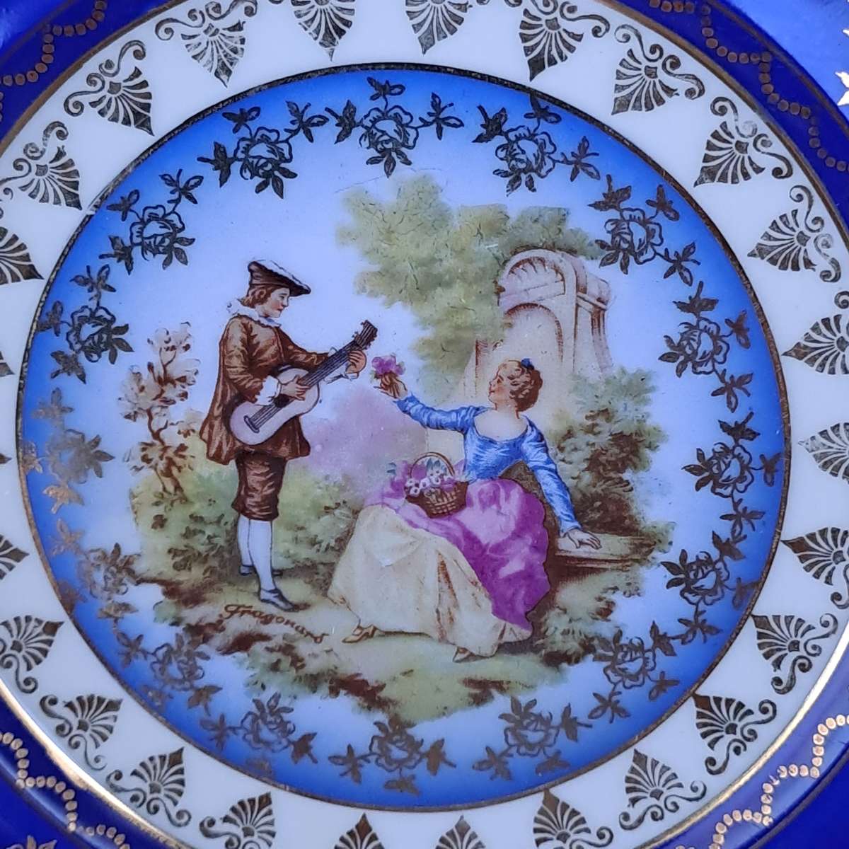 Bavarian Cobalt Blue Plate