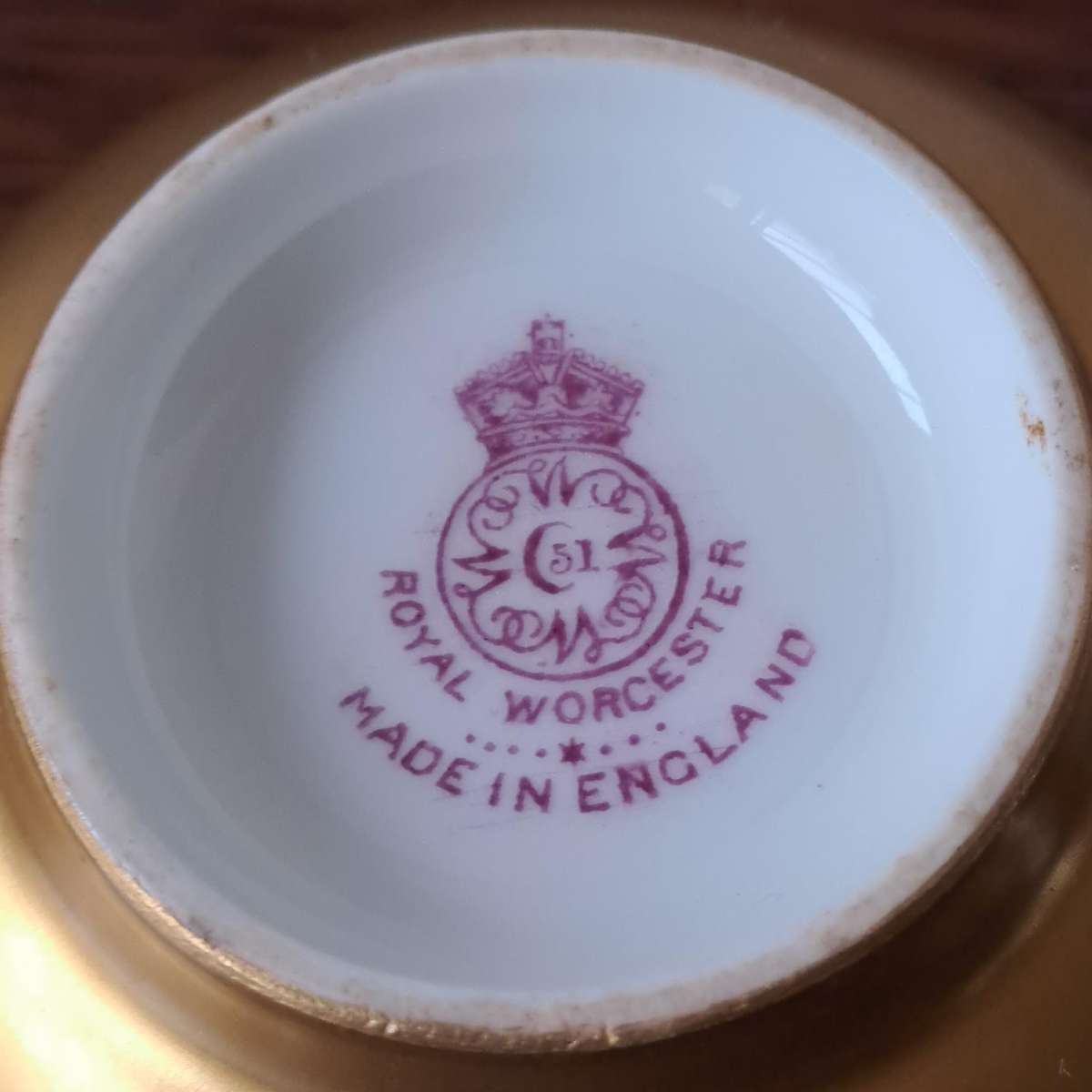 Royal Worcester Gilded Cup - Signed by Reginald Austin