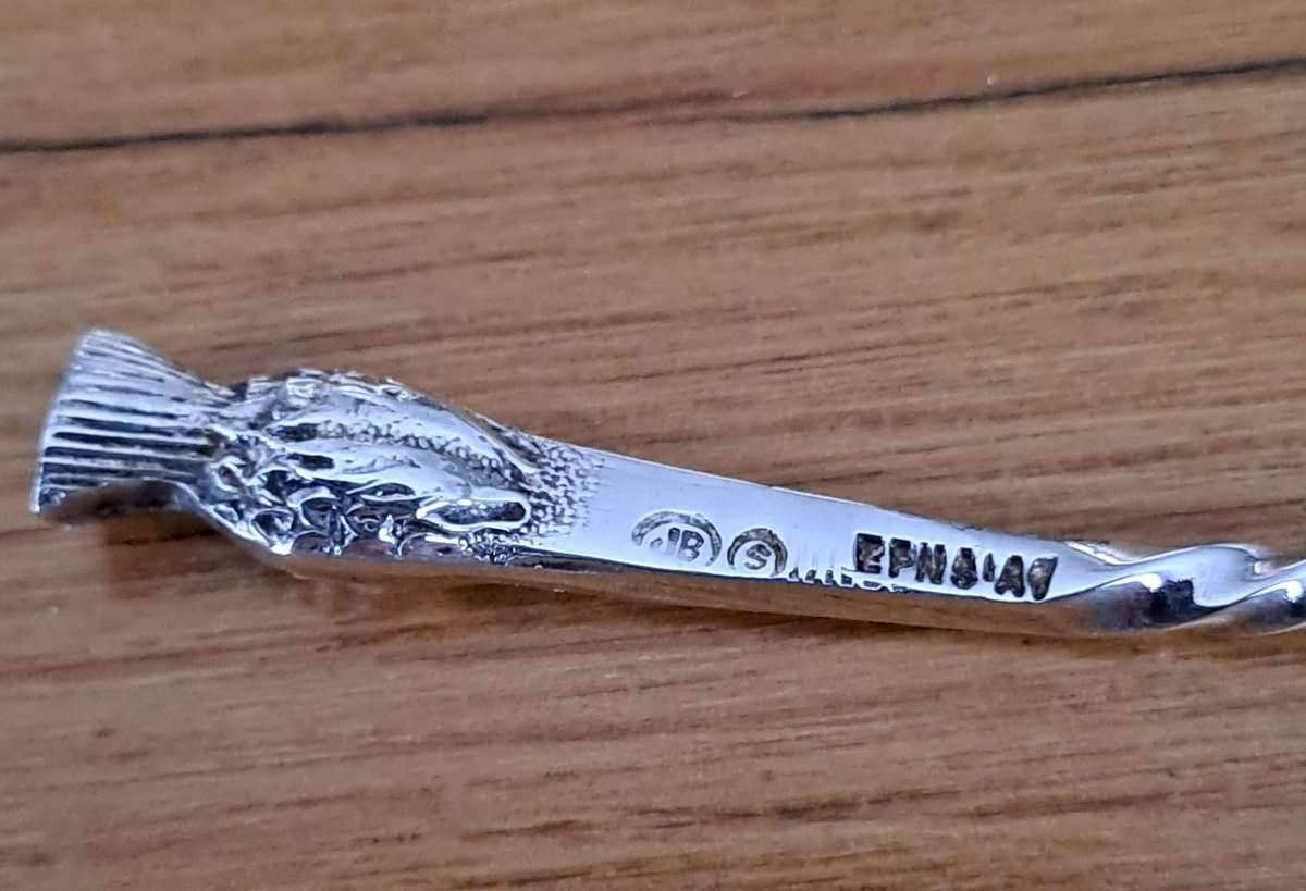 EPNS Thistle Pattern Condiment Set X Four