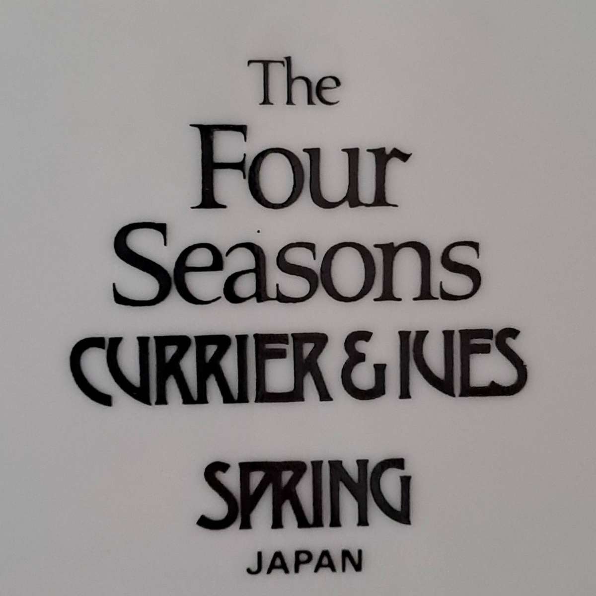 Japanese Four Seasons Plates