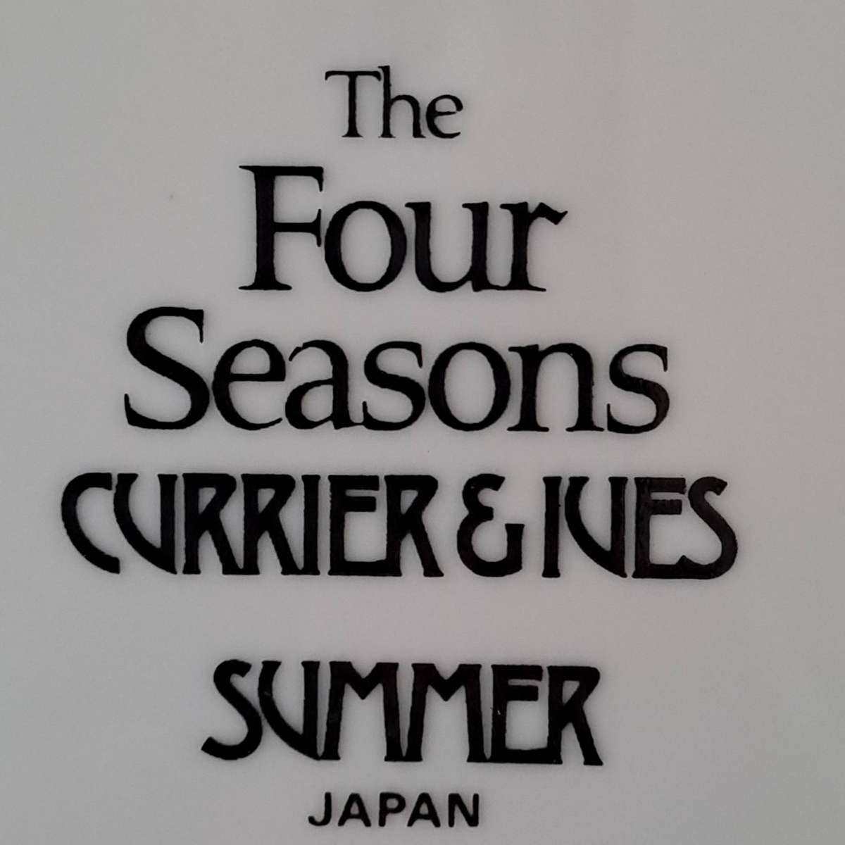 Japanese Four Seasons Plates