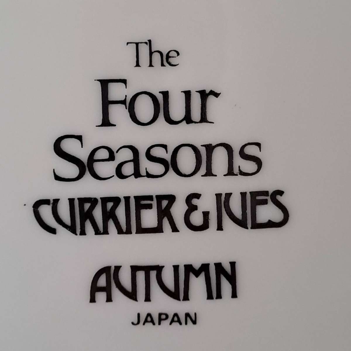Japanese Four Seasons Plates
