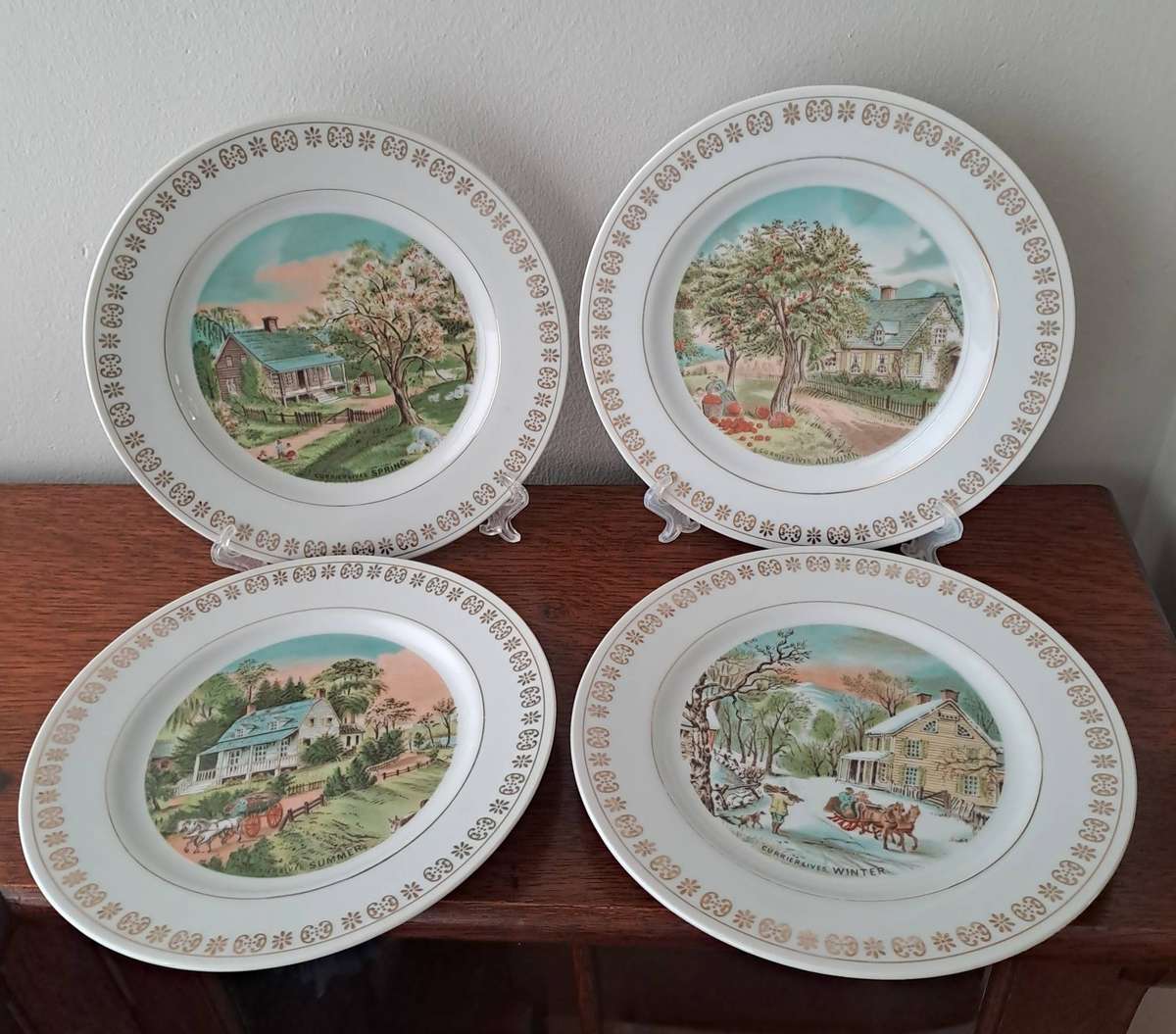 Japanese Four Seasons Plates